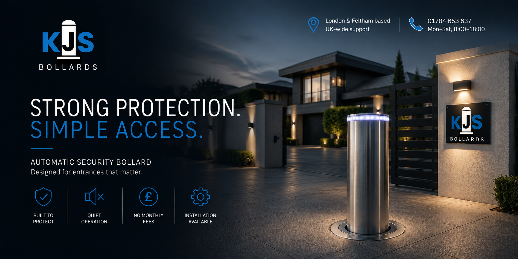 KJS Bollards strong protection and simple access